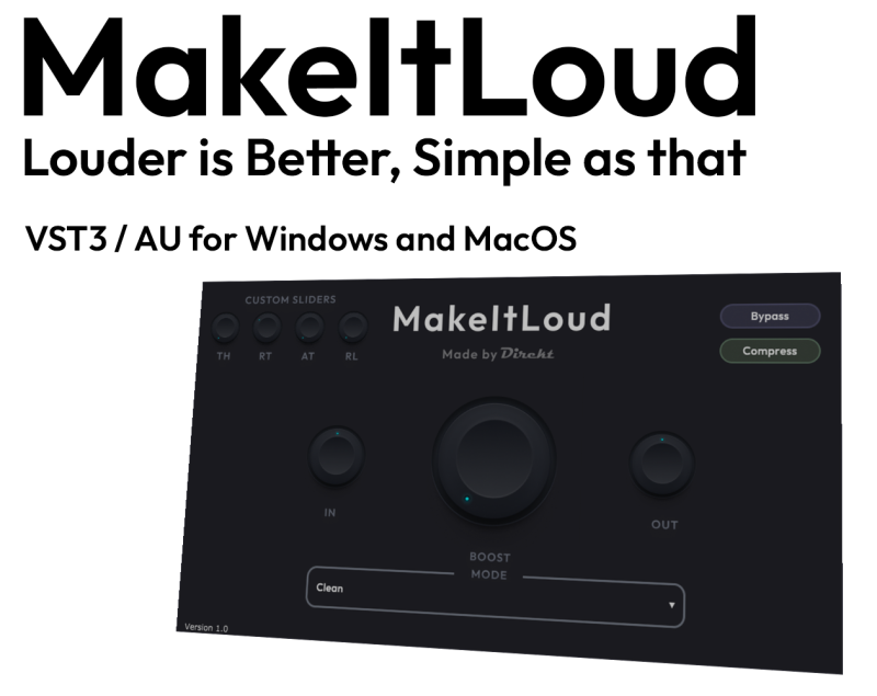 DirektDSP MakeItLoud-WIN&MAC-琴洛音频资源网
