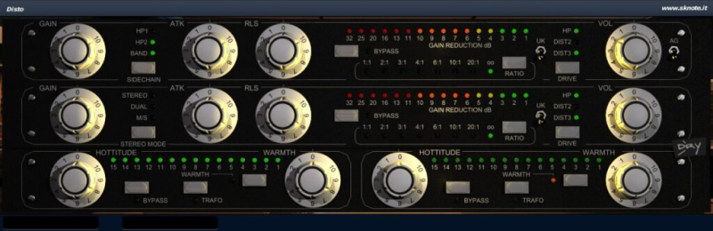 磁带饱和压缩效果器插件 Sknote Disto-琴洛音频资源网