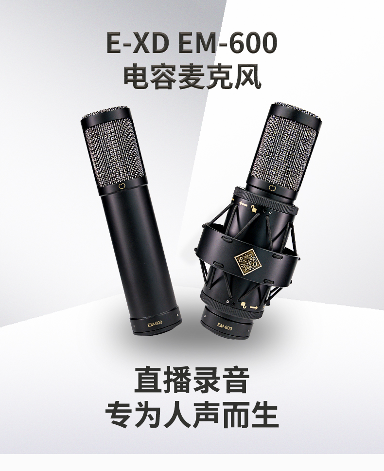 图片[1]-E-XD EM600电容麦克风-琴洛音频资源网