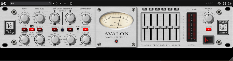 Avalon VT-747SP一键安装-琴洛音频资源网